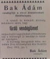 Hirdetés a Bakonyi Híradó c. lapban 1913..jpg